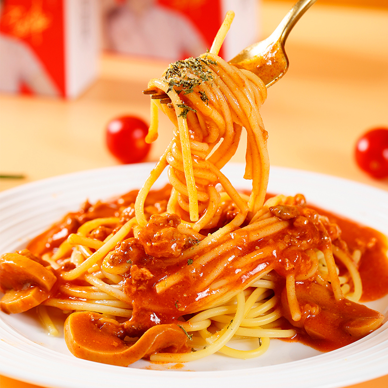 紫山（ZiShan） 到饭点意大利面面酱一步到位家用速食意面方便面 番茄肉酱6盒