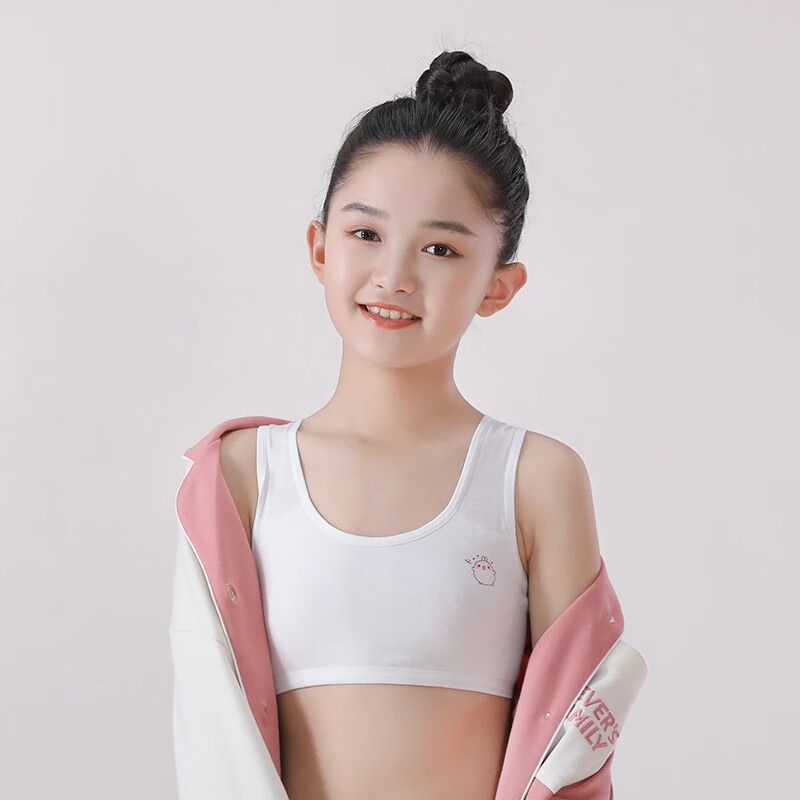 发育期9-12岁女生夏季学生初中生文胸青春期女孩8-14岁初期少女抹胸