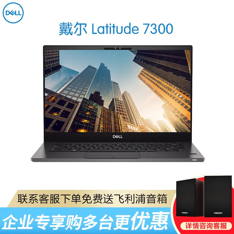 戴尔（DELL）Latitude7290升级7300 13.3英寸商务轻薄笔记本电脑 标配:I5-8265U/8G/256G/高分