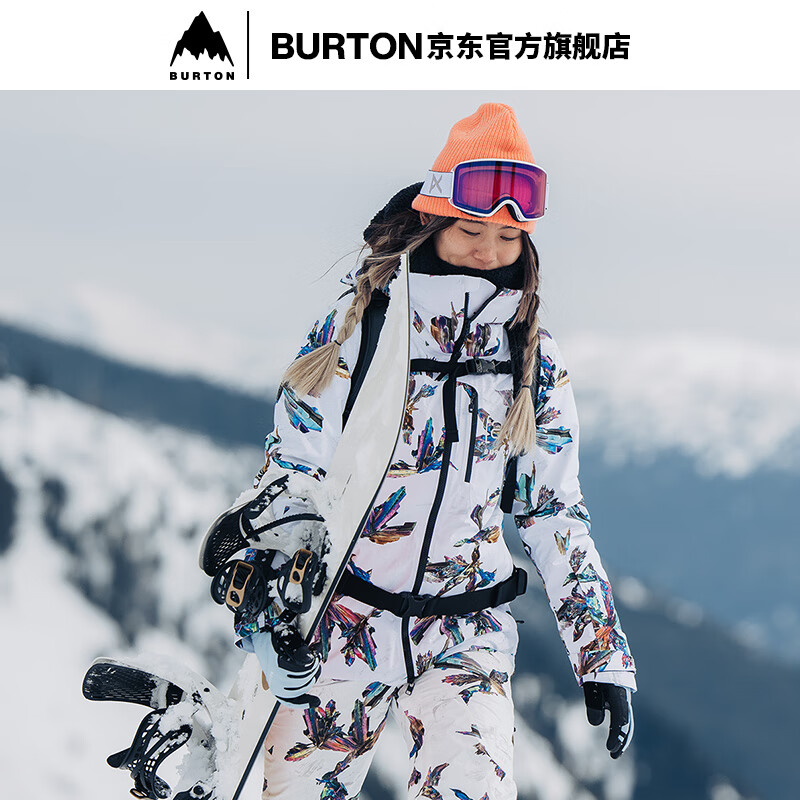 BURTON伯顿官方女士[ak]EMBARK GORE-TEX 2L 滑雪服保暖100101 10010110100 水晶（印花） M