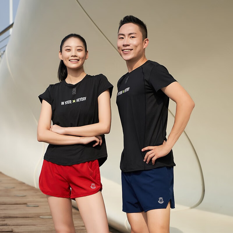 画跑【顺丰发货】马拉松专业运动速干跑步腰包短裤男女透气多袋运动裤 男款藏青色 L