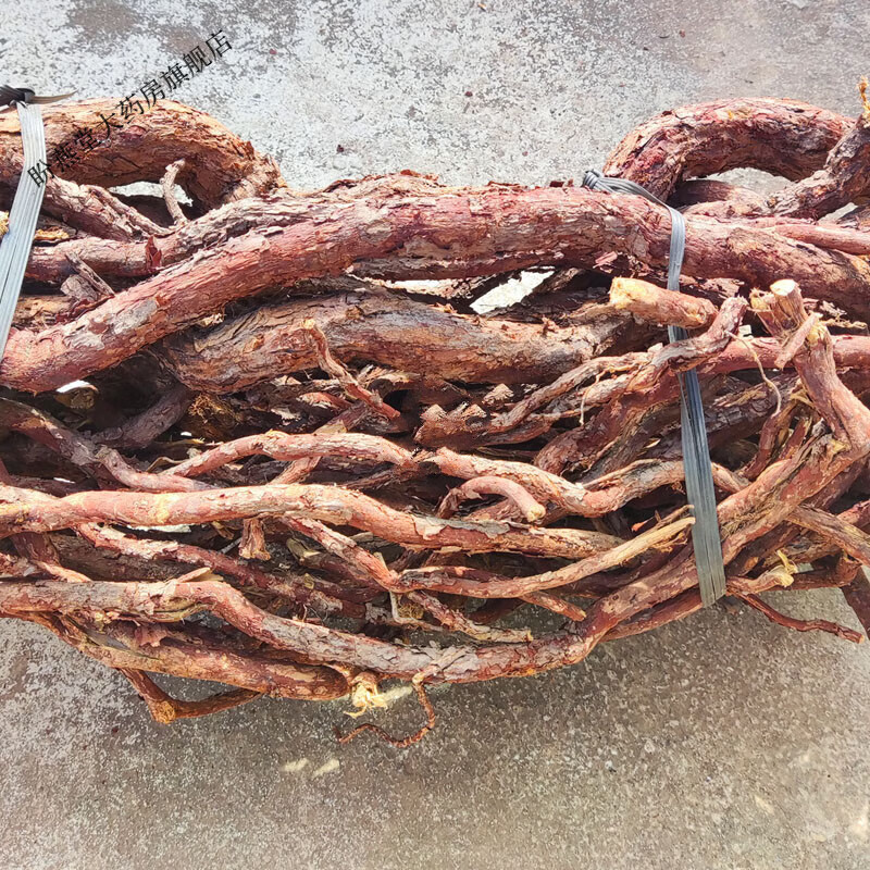 全根血风藤野生中材红穿破石状元红根部青筋藤铁牛入石红川500g  500g