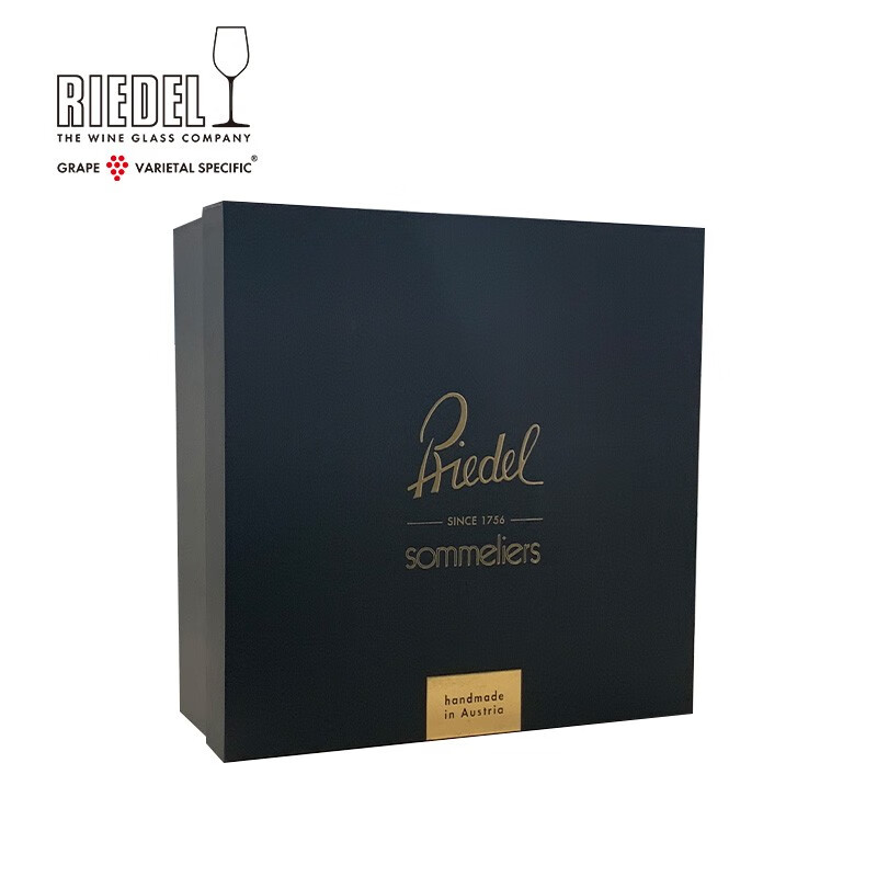 醴铎RIEDEL奥地利进口红领结系列无铅水晶手工杯勃艮第杯红酒杯礼盒装 2支礼盒装 1050ml