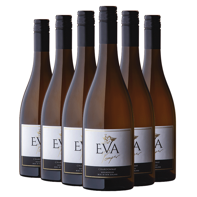 EVA PEMPER伊娃·彭珀马尔堡霞多丽干白葡萄酒750ml*6 新西兰进口红酒