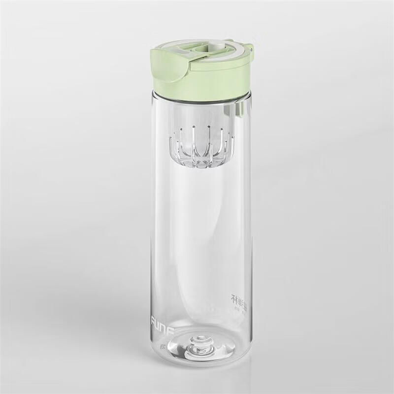山头林村磁弹杯塑料 磁弹泡茶杯耐高温便携塑料杯茶水分离水杯男士