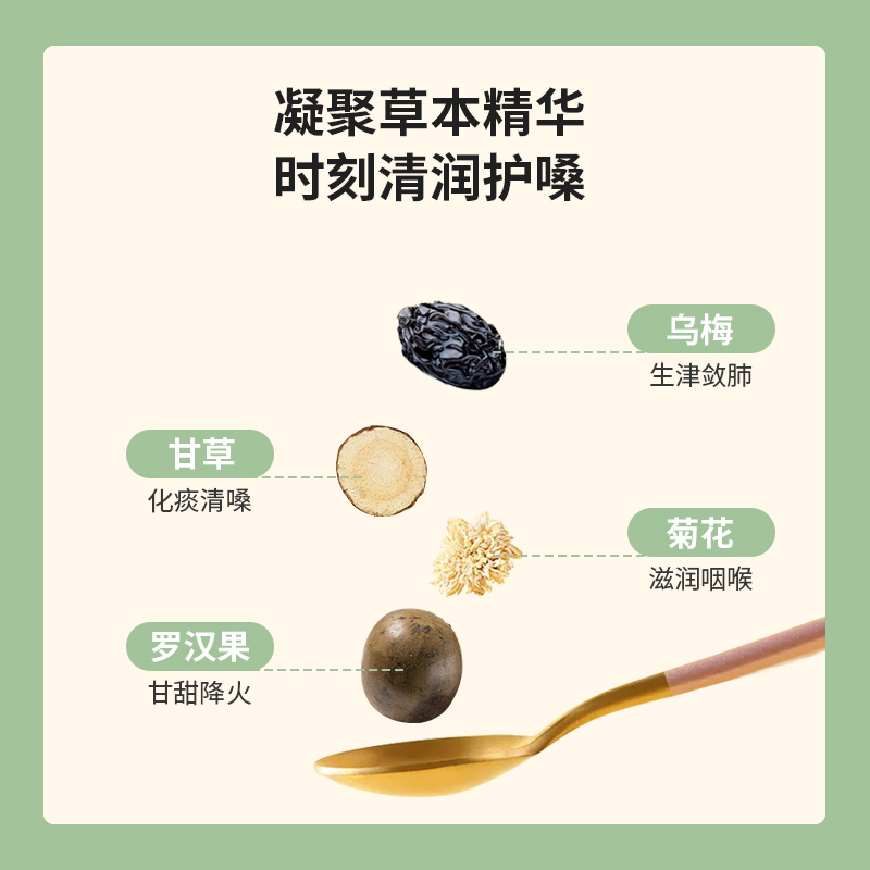 慢严舒柠润喉糖薄荷糖口香糖果清新口气零食含片教师节礼物送老师 3口味缤纷装96g*2罐