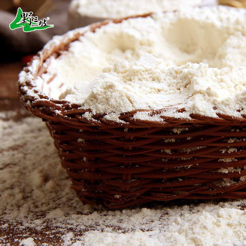 谷悦园年货野三坡_500g*5袋 石磨全麦面粉 面包粉烘培全麦粉含麦麸中