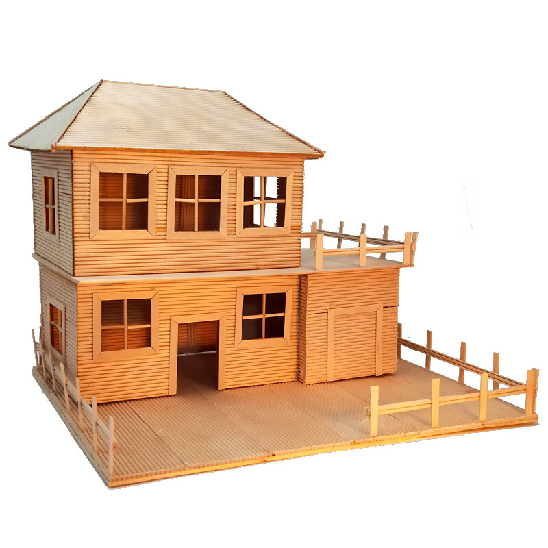 雪糕棒棍木条diy手工制作房子建筑模型材料冰棒棍棒别墅拼装玩具 房o