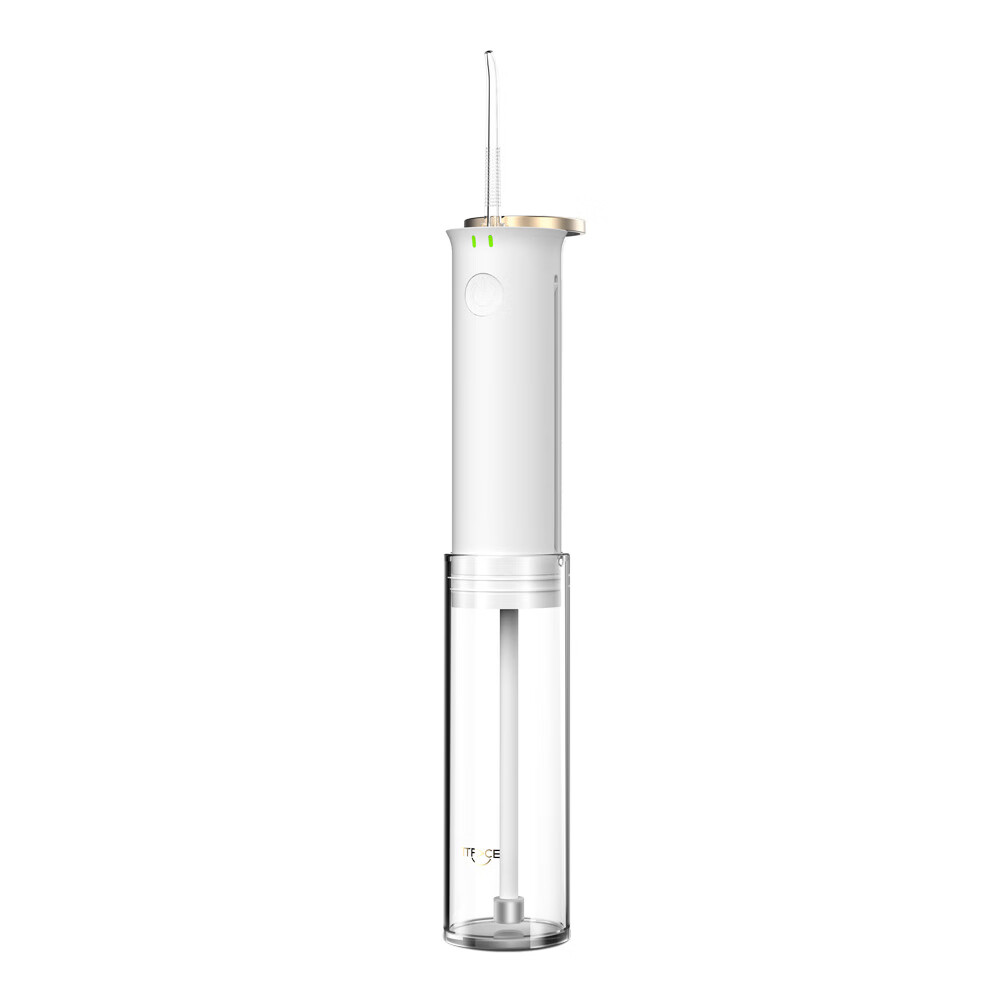 陶小白电动冲牙器 便携手持式清洁口腔正畸专用牙齿清洁洗牙神器 白色