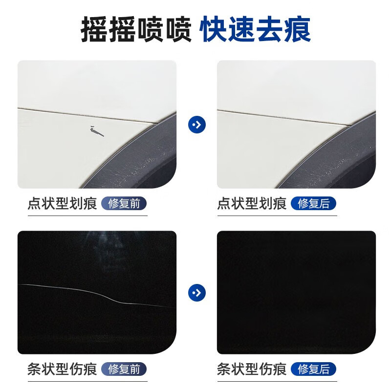 点缤别克GL8补漆笔珍珠白汽车补漆神器刮痕修复划痕蜡蓝色棕色自喷漆 深蓝色【补漆笔+划痕蜡】