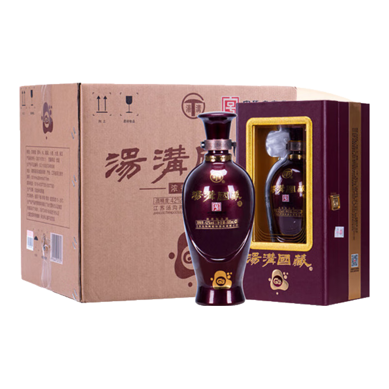 汤沟 国藏G3 浓香型白酒 42度 500ml*4瓶 整箱装