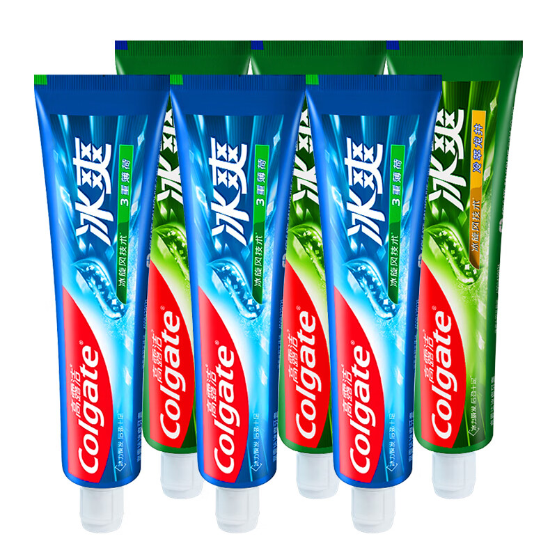 高露洁(colgate)冰爽牙膏茶香冷萃龙井青柠牙膏冰爽因子清新口气口腔