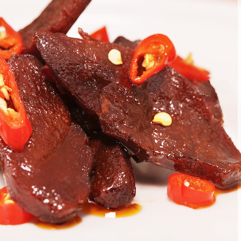 章鴨子手撕肉干鴨肉干零食湖南特產(chǎn)小吃香辣味獨(dú)立小包裝30包即食 香辣味10包（12g*10包）