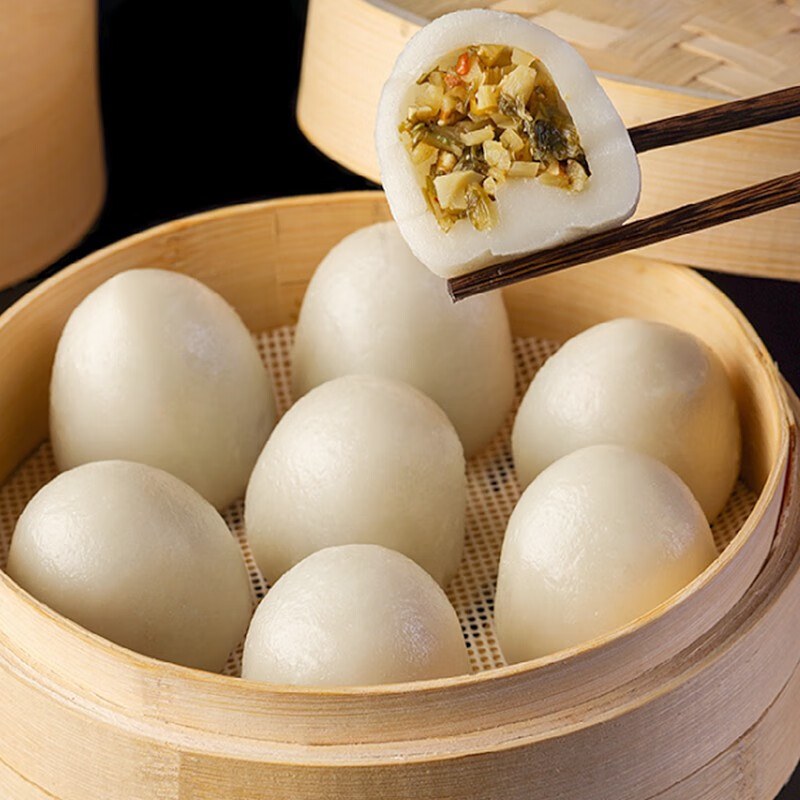 粮觅桐庐米粿六道云庐米果 传统小吃鲜肉笋丝雪菜速冻食品早餐半成品