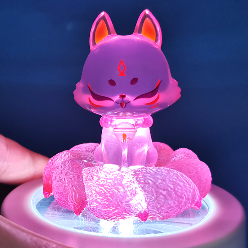 九尾狐盲盒上古九狐可爱女孩小公仔狐狸女生网红忙和一套 土沙狐(拆盒