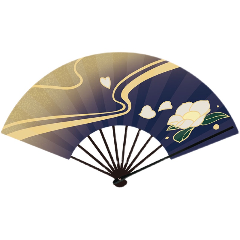 神里绫华扇子神里绫华扇子动漫游戏绢布竹扇元神原神cosplay同款折