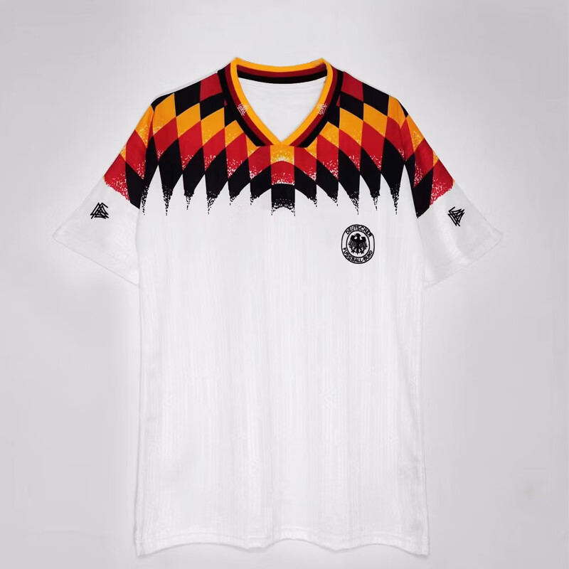 迈爽1994世界杯德国队球衣复古马特乌斯短袖足球服埃芬博格球衫定