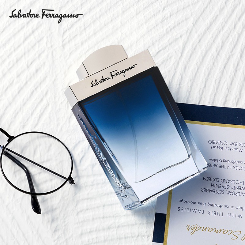 菲拉格慕（Ferragamo）蓝色经典淡香水100ml 男士香水生日节日礼物送男友淡香持久