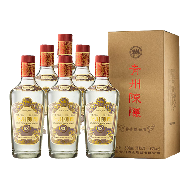 云門 青州陳釀 醬香型白酒 53度 500ml*6瓶 整箱裝 中秋送禮