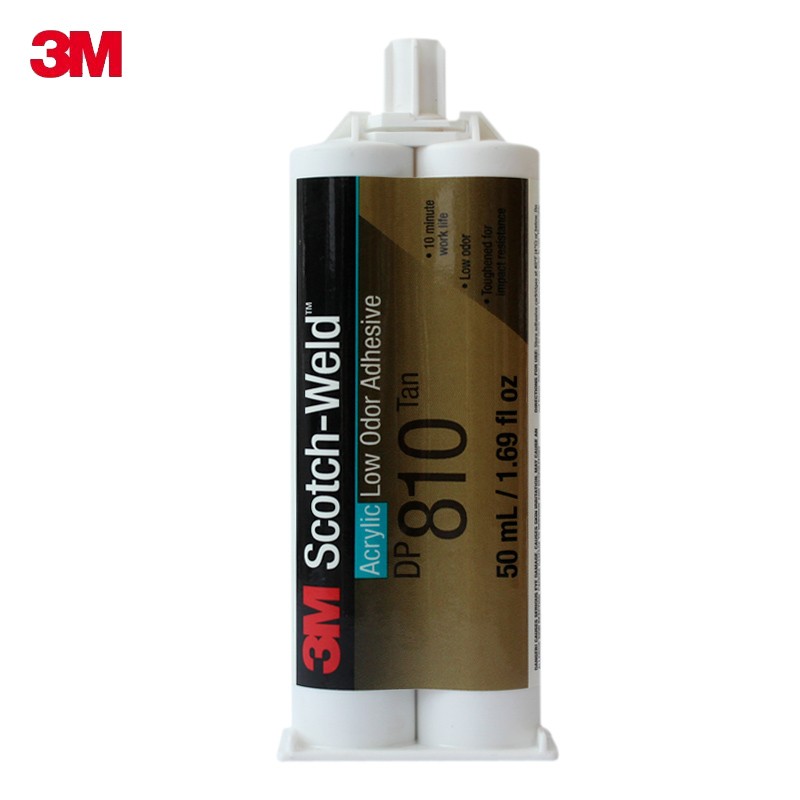 3M DP810胶水快速固化高抗冲击性强力金属玻璃亚克力木材陶瓷丙烯酸ab胶结构胶 50ml/1支