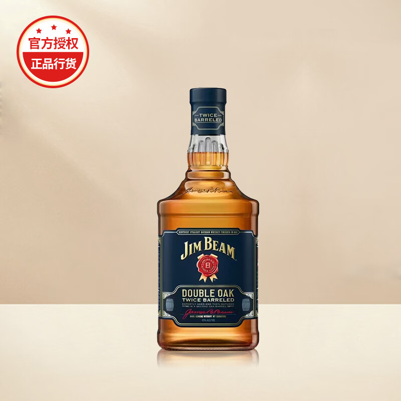 金宾(jim beam)金宾双桶波本威士忌美国进口洋酒750ml