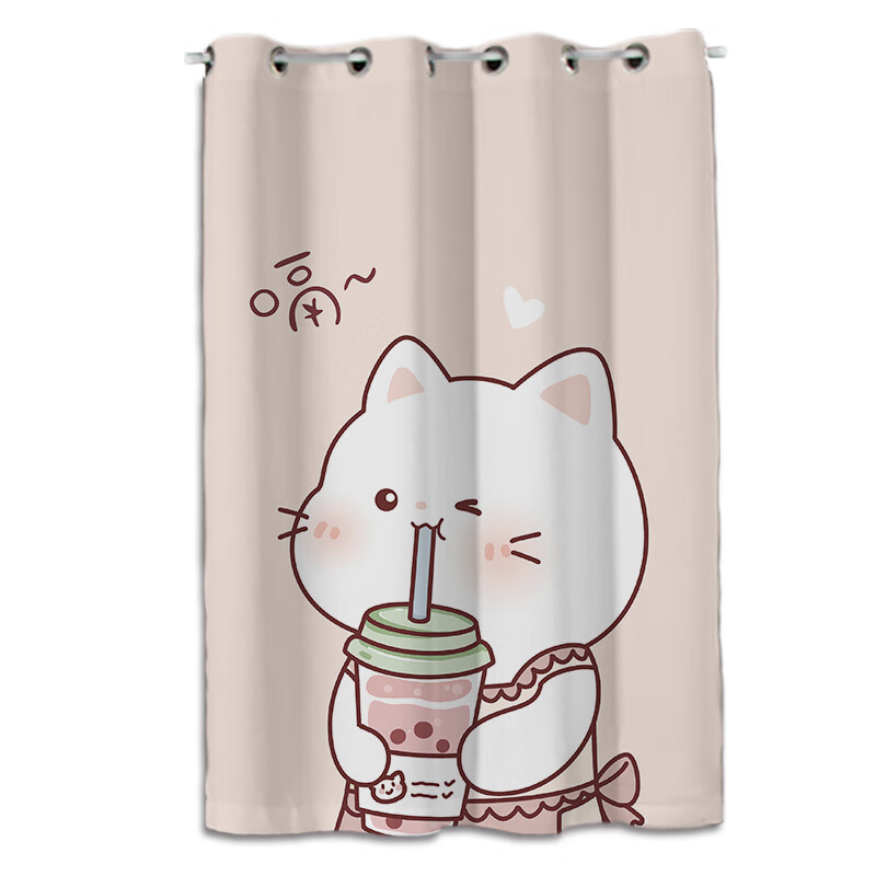 保暖防风加厚卡通窗帘飘窗免打孔卧室阳台挡风保温隔断帘 图案1 gb11