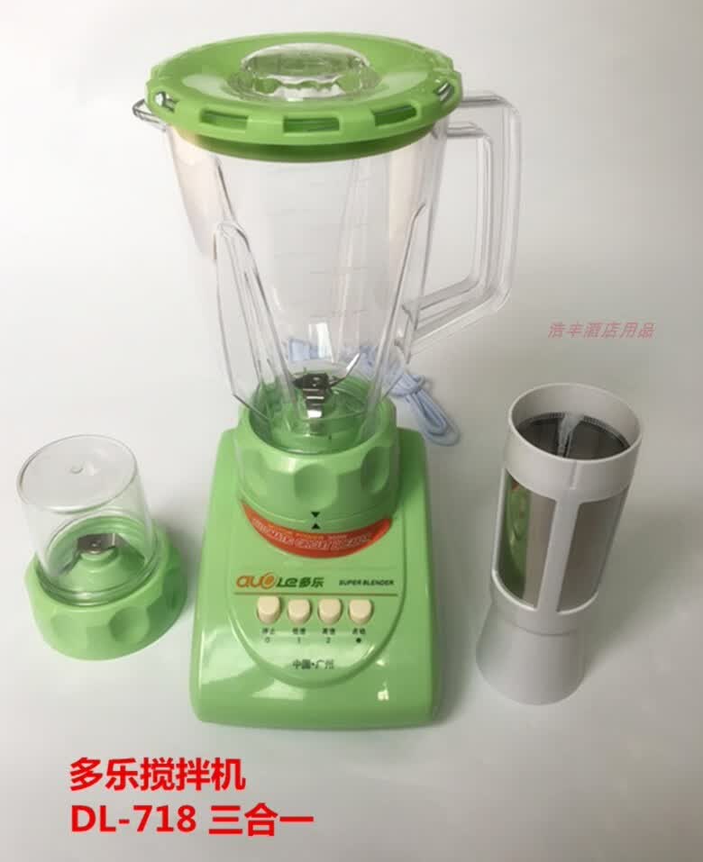 多乐dl-718多功能过滤网食物搅拌机豆浆研磨水果料理机电动榨 多乐dl