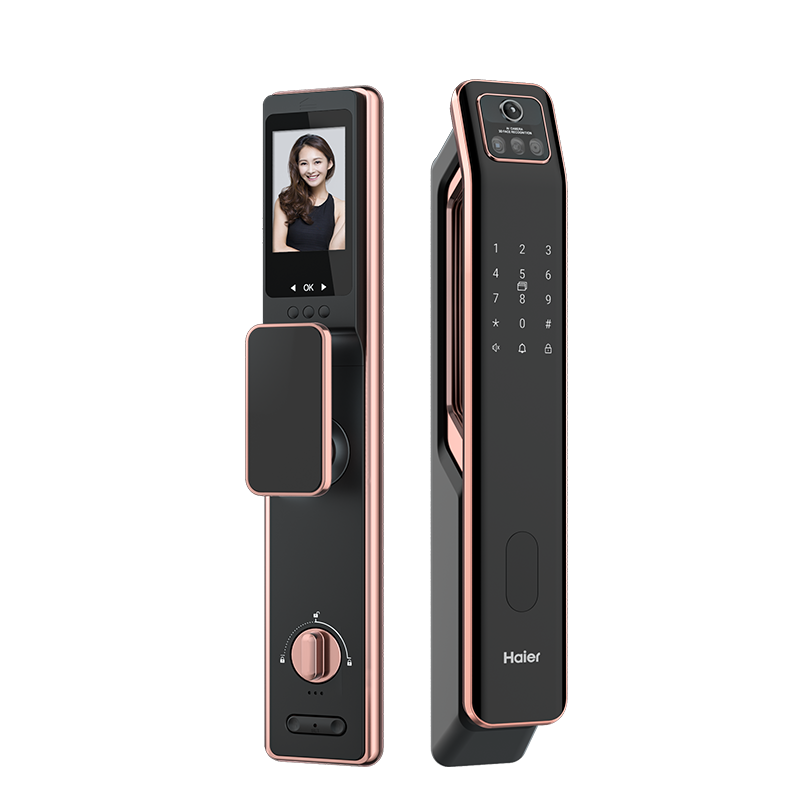 海尔(Haier)密码锁防盗门智能门锁指纹锁可视家用 全自动3D人脸识别带摄像头猫眼智能锁电子锁HFA-20SV-U1