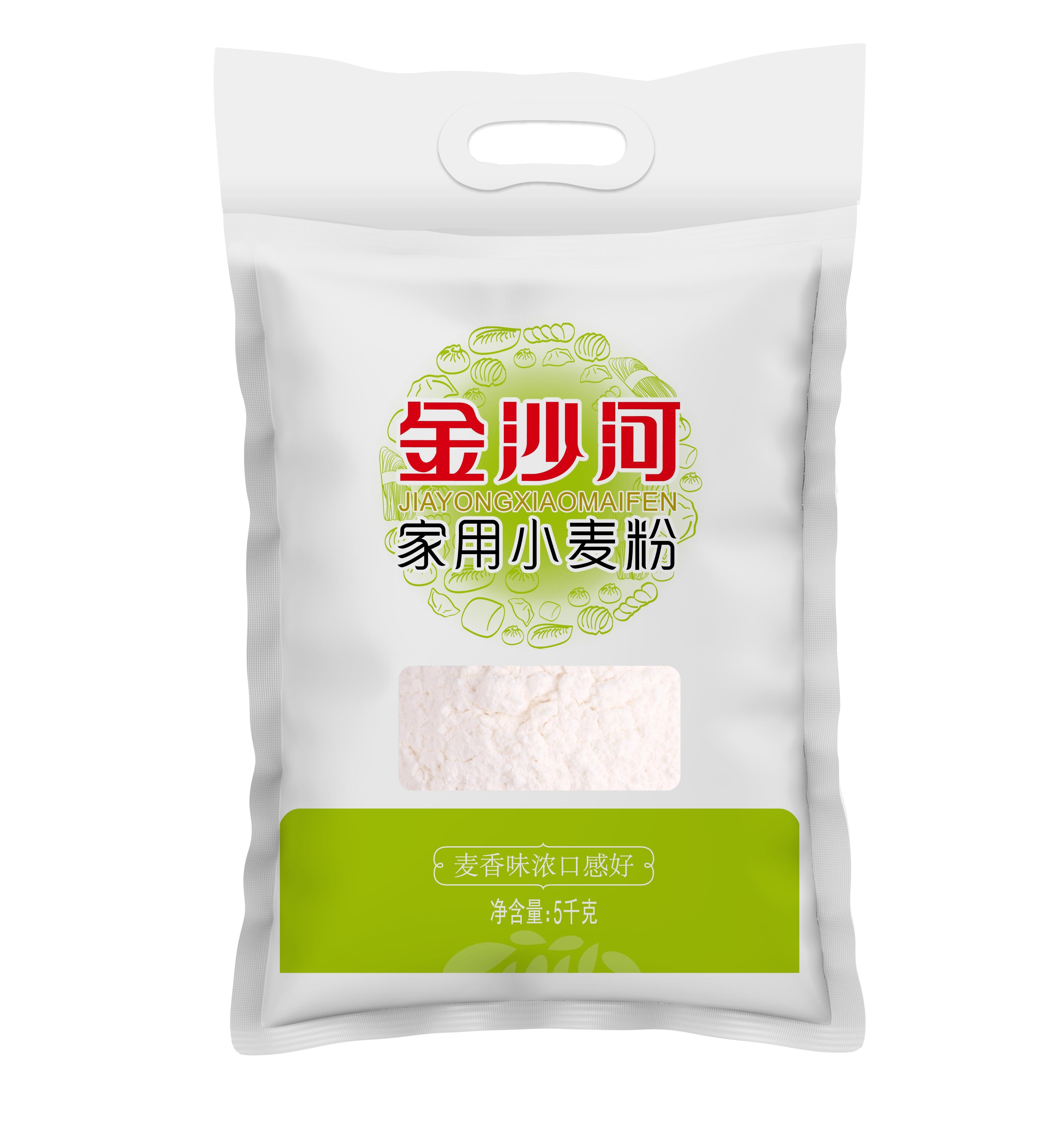 金沙河面粉10斤 富强高筋小麦粉 家用馒头粉饺子粉 标准粉烘焙粉 10斤