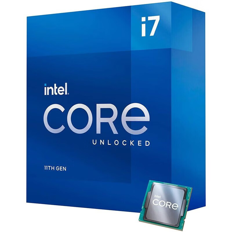 英特尔(intel)11代 酷睿i7-11700k 台式机处理器cpu 8核16线程 i7-1