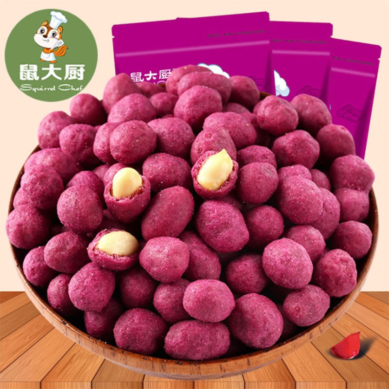 鼠大厨 紫薯花生坚果炒货办公室休闲零食 108g*1袋
