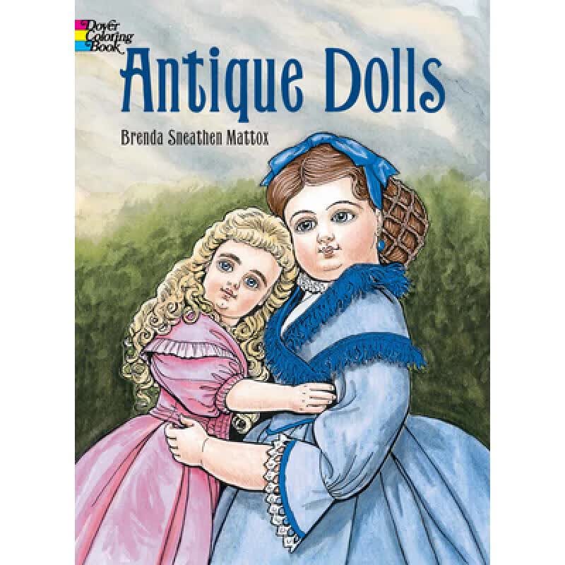 预订 Antique Dolls Colouring Book