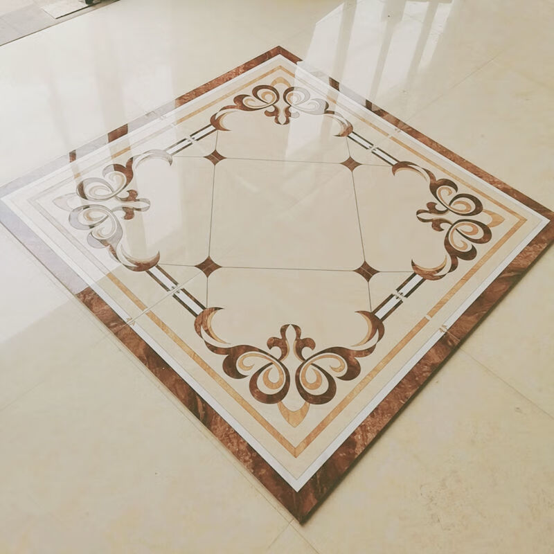 迈恻亦瓷砖客厅拼花地砖800x800餐厅过道拼图瓷砖入户玄关造型砖艺术
