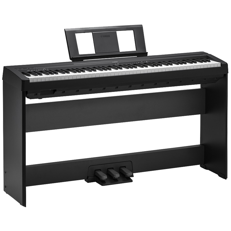 Yamaha雅马哈电钢琴P48儿童初学考级88键考级重锤手感P-48B数码电钢琴 【主机+X架+标配+全套配件】