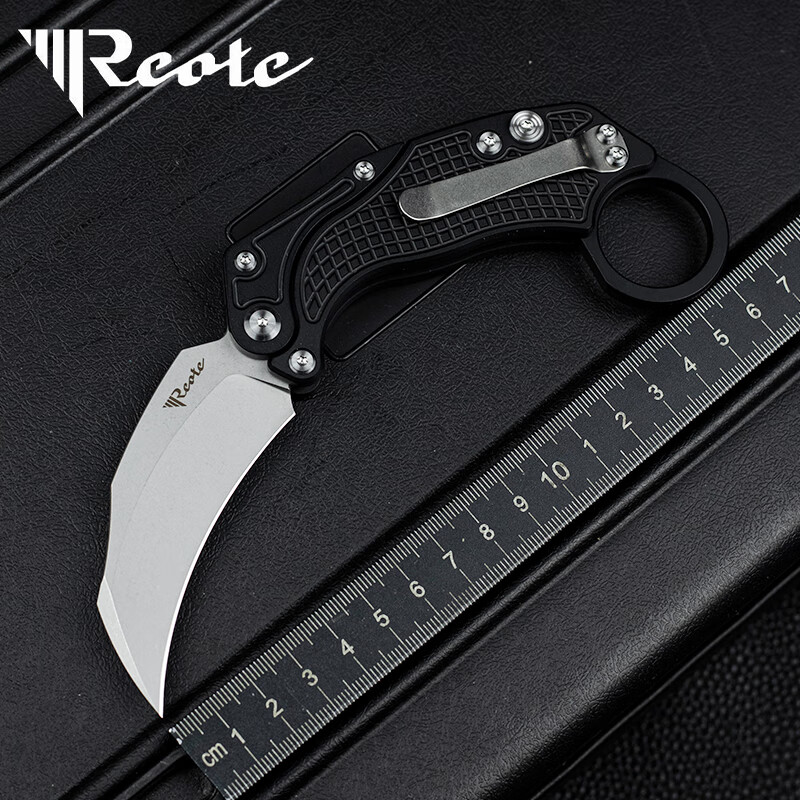 锐特reate户外n690不锈钢高硬度随身锋利edc铝柄重力机械折叠爪刀