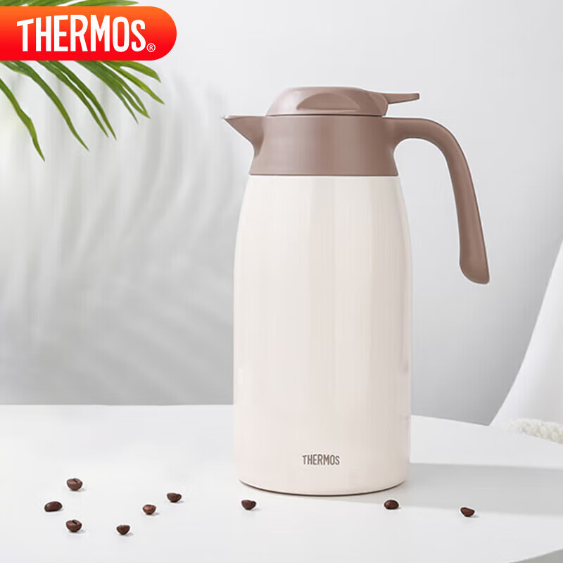 膳魔师（THERMOS）保温壶2000ML高真空商务家用大容量热水壶毕业礼物THX-2000 WH