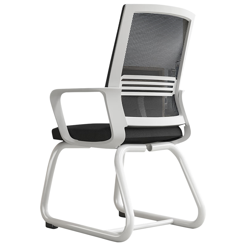 奈高（NAIGAO）椅子电脑椅办公椅会议椅 家用学习椅座椅人体工学椅网布弓形椅