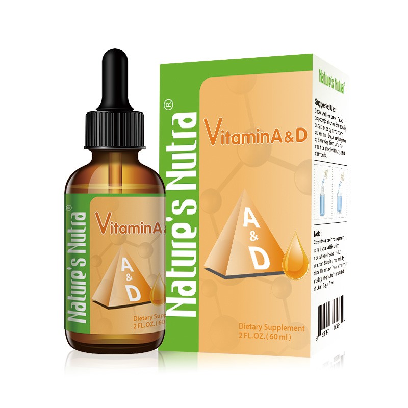 莱思纽卡美国进口维生素AD滴剂婴幼儿童维生素A维生素D60ml 60ml*1盒