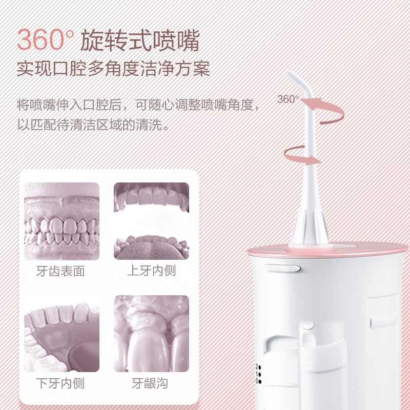 松下冲牙器家用便携式水牙线电动洗牙器干电池式洁牙器口腔清洁器JDJ1A EW-JDJ1A