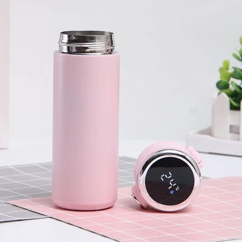 创京懿选45度恒温杯大容量 恒温温水杯45度婴儿带温度显示调奶粉杯