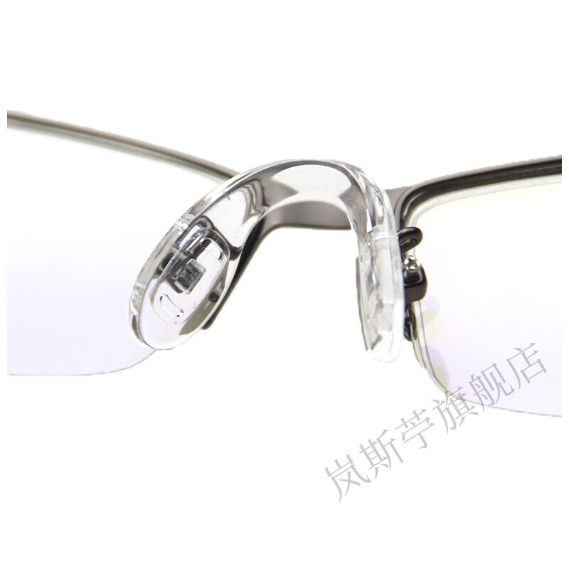 U型连体式硅胶鼻托 螺丝款一体眼镜鼻垫防滑防压痕 眼镜配件 成人款2只装