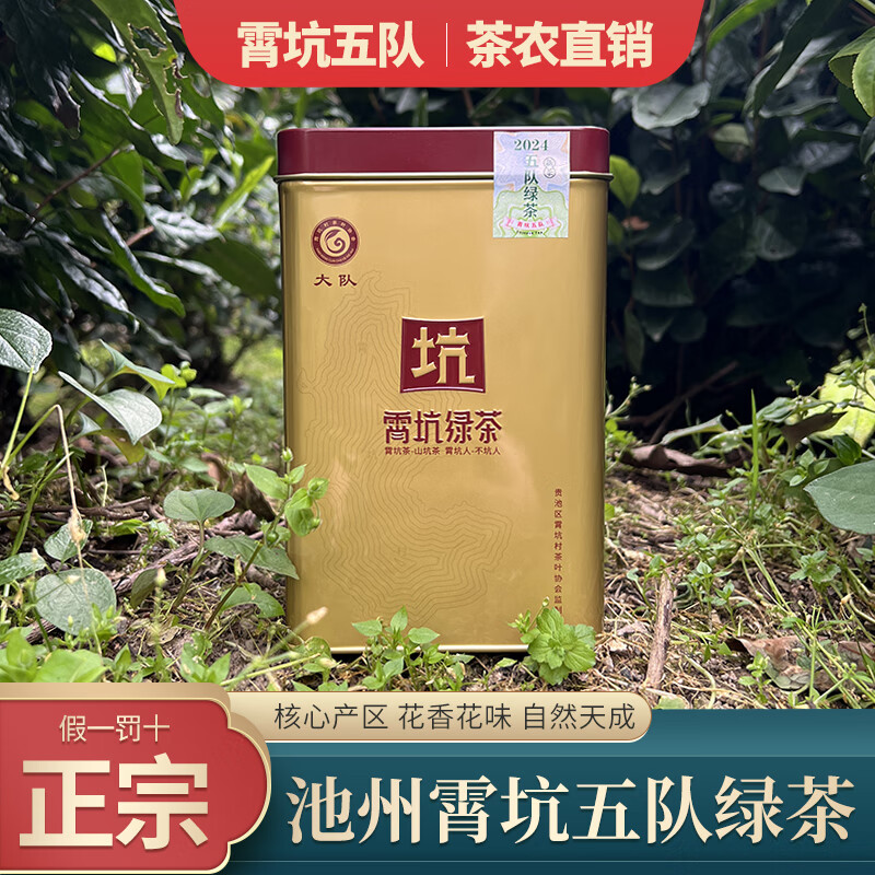 霄坑野茶正宗霄坑五队毛峰安徽池州特产茶叶肖坑村大队高山野生硒茶
