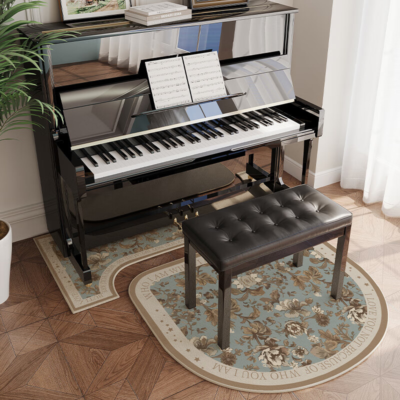 风干玫瑰-异形 tpr圈绒钢琴地垫 70*160cm 凹型【钢琴通用尺寸】