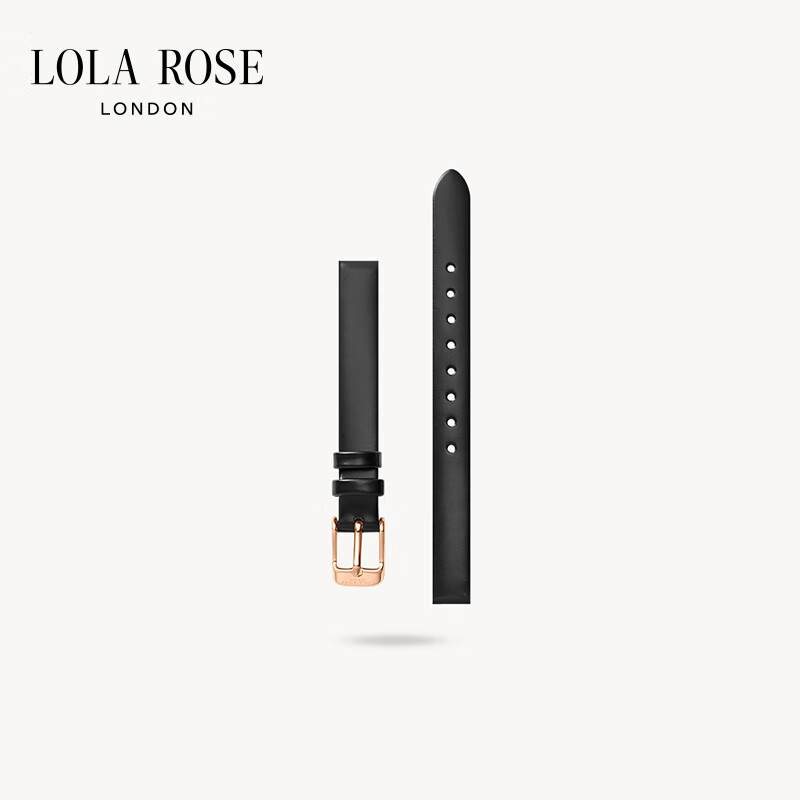 LOLA ROSE罗拉玫瑰黑色皮带牛皮表带新年礼物送女生生日礼物女
