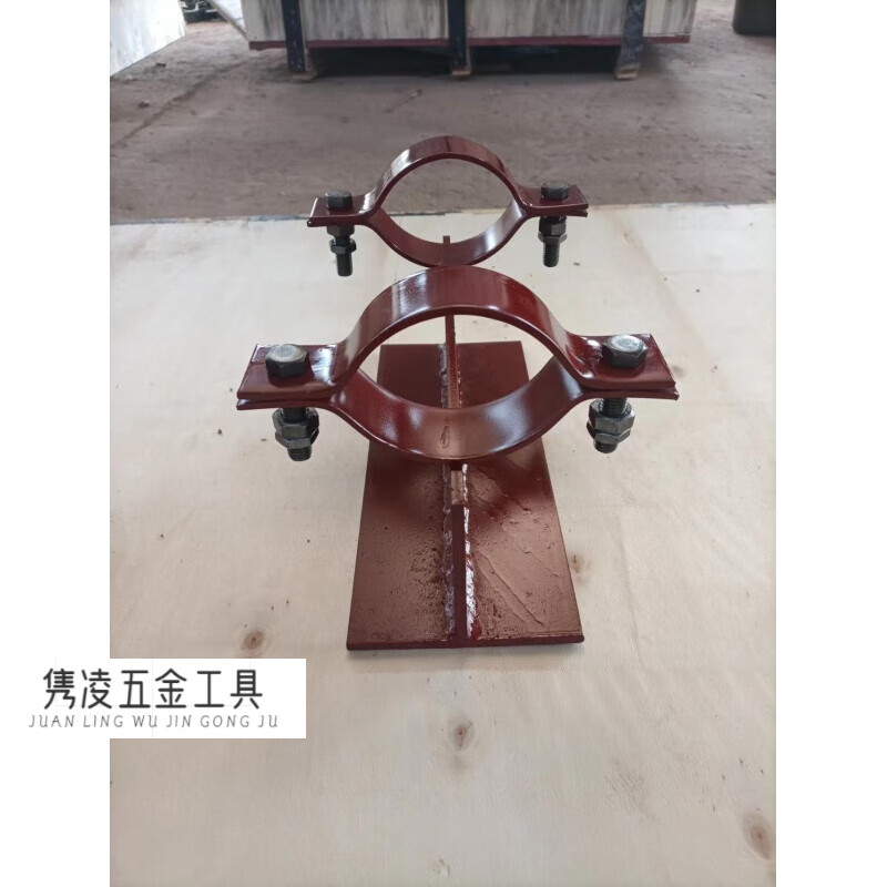 oloeyt型管托支吊架碳钢焊接支座管道导向滑动固定支座双抱箍管夹支架