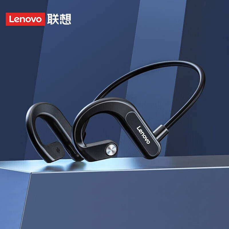 联想(Lenovo) X3黑色 真无线蓝牙耳机  骨传导挂脖跑步运动耳机 重低音音乐耳机 通用苹果华为小米手机