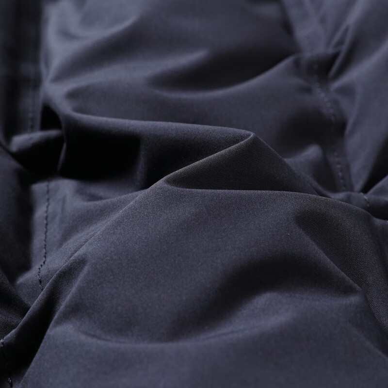 MAYOR男装 商务休闲立领可脱卸帽白鹅绒羽绒马甲 藏青 L （175/96A）