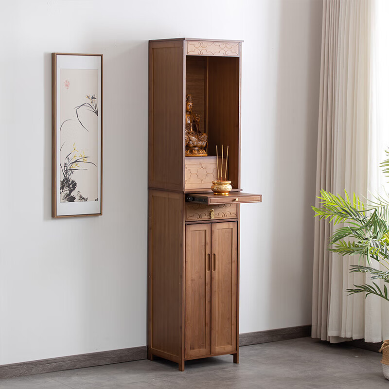 邦麦鑫佛立柜供台家用神龛佛像财神爷供桌新中式佛台