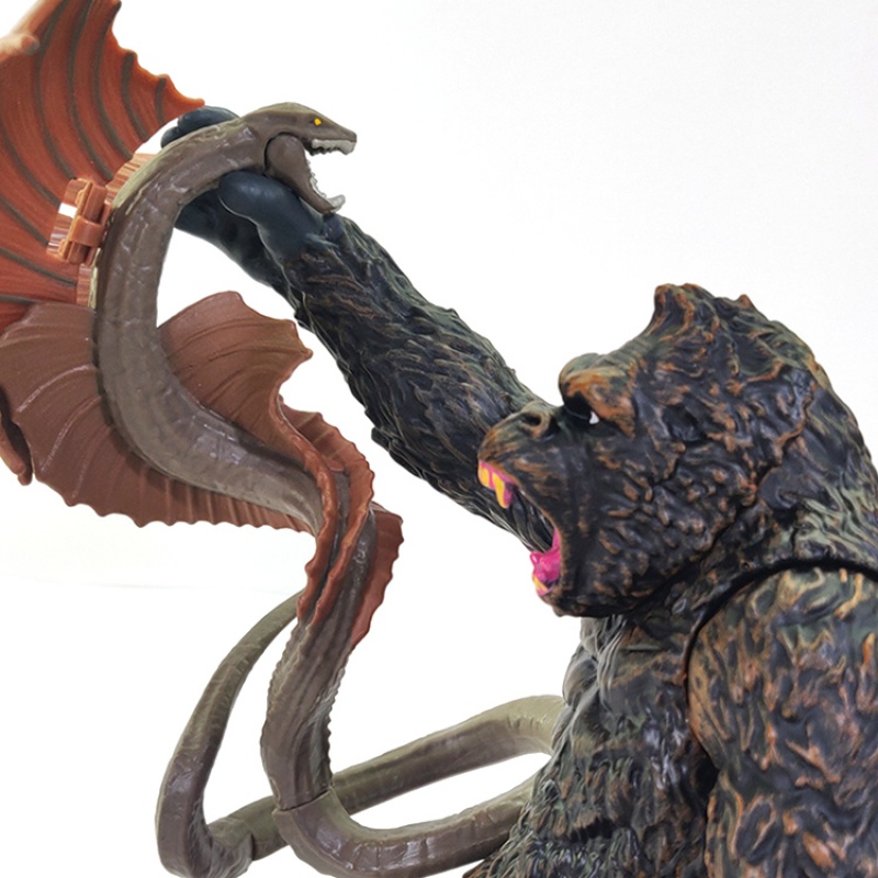 哥斯拉大战金刚 哥斯拉大战金刚模型手办振光骷髅岛蜥蜴爬虫可动怪兽