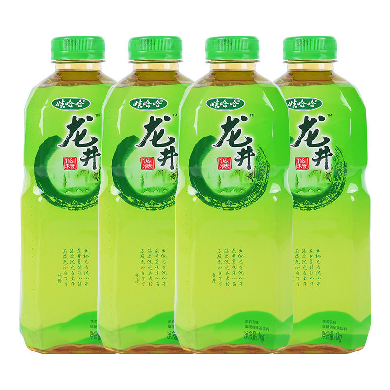 【新日期】娃哈哈龙井绿茶饮料整箱1000ml*4瓶夏季 哇哈哈茶饮料